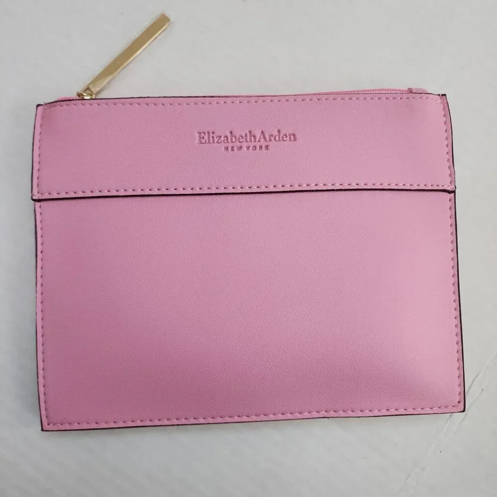 NWT Elizabeth Arden Skincare Gift Set with Pink Cosmetic Pouch Case